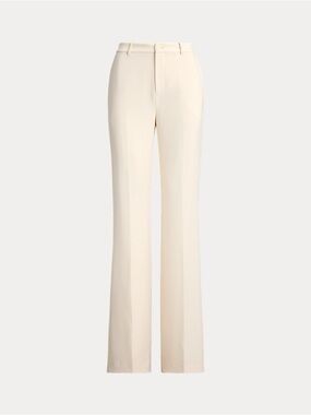 Ralph Lauren Cream Wide-Leg Trousers